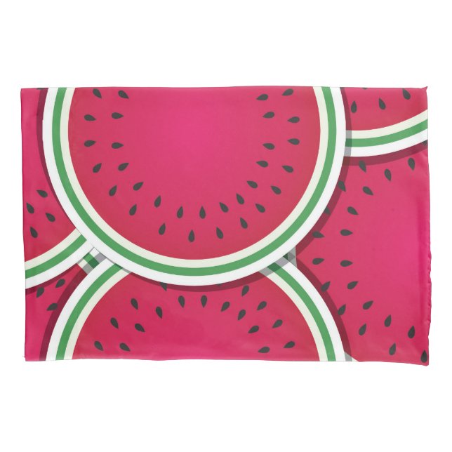 Funda De Cojín Pistas funky de sandía (Anverso)