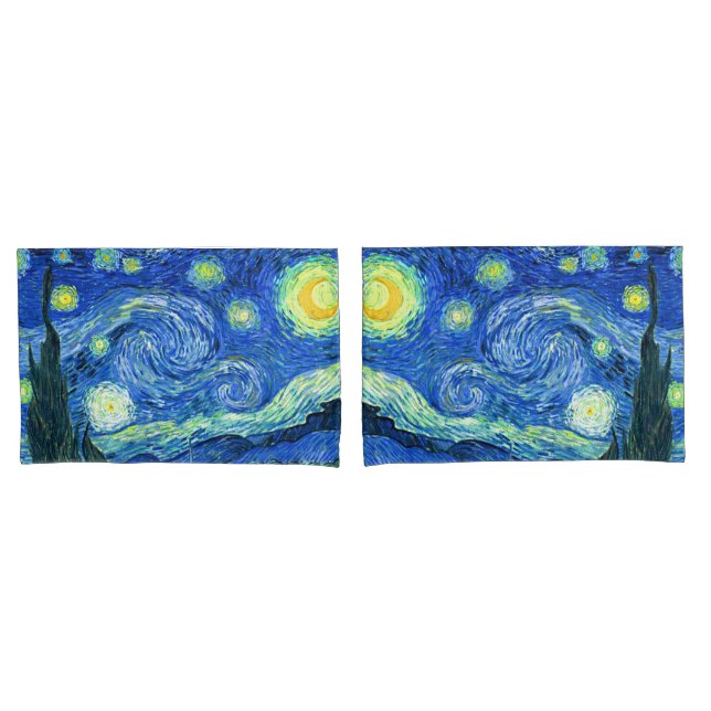 Funda De Cojín PixDezines Van Gogh Starry Night/St Remy (Anverso - Set)