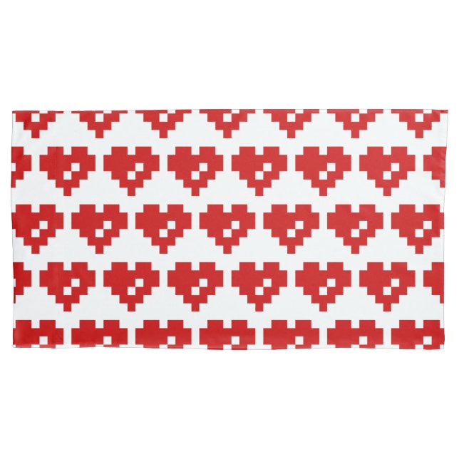 Funda De Cojín Pixel Heart 8 Bit Love (Anverso-izquierdo)