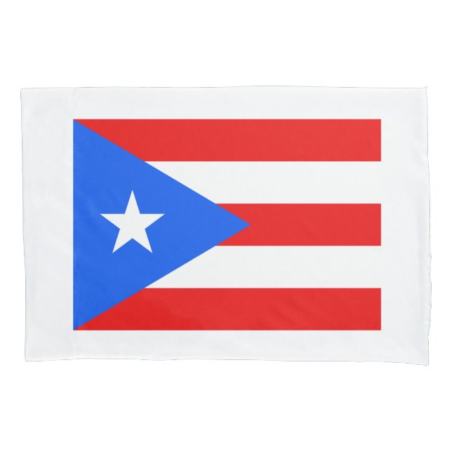 Funda De Cojín Pizarra con bandera de Puerto Rico personalizado (Anverso)