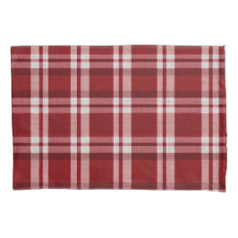 Funda De Cojín Placa blanca roja