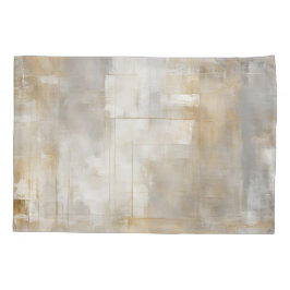 Funda De Cojín Placa de oro gris neutra