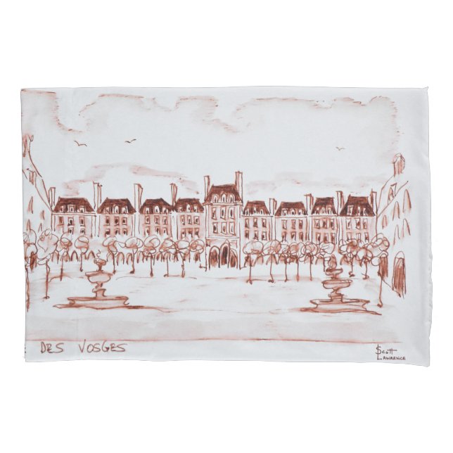Funda De Cojín Place des Vosges| Marais, París (Anverso-izquierdo)