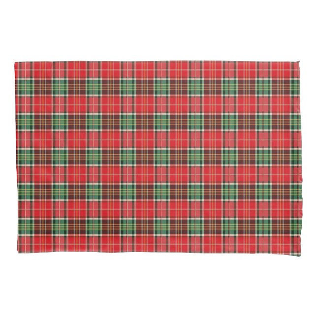 Funda De Cojín Plaid de Navidad Tradicional (Anverso)