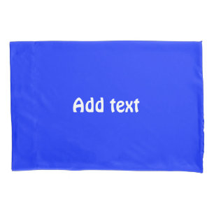 Funda De Cojín Plano sólido azul