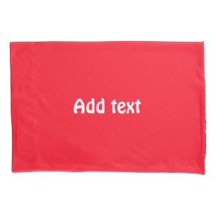Funda De Cojín Plano sólido rojo brillante
