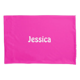 Funda De Cojín Plano sólido rosa liso