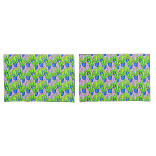 Funda De Cojín Plantas de Aloe Vera con Monograma Patrón