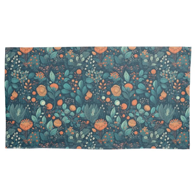 Funda De Cojín Plantas y flores escandinavas (Anverso-izquierdo)