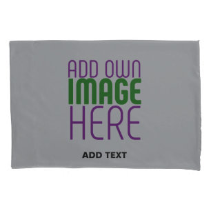 FUNDA DE COJÍN PLANTILLA DE TEXTO DE IMAGEN ASH SIMPLE EDITABLE M