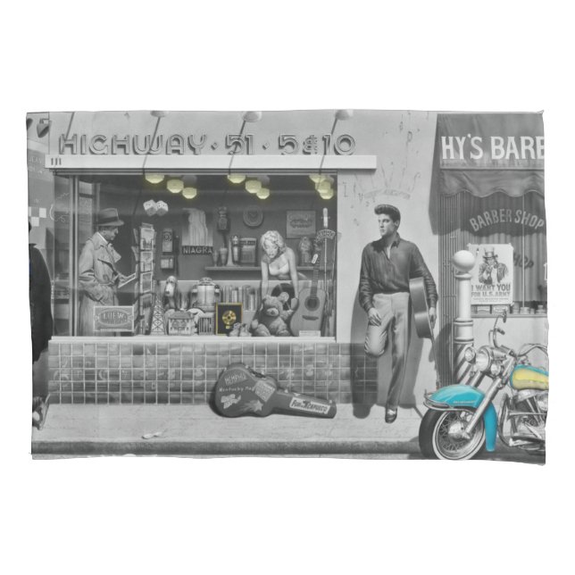 Funda De Cojín Plata 2 de HWY 51 (Anverso-izquierdo)