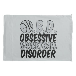 Funda De Cojín Plata/negro del baloncesto