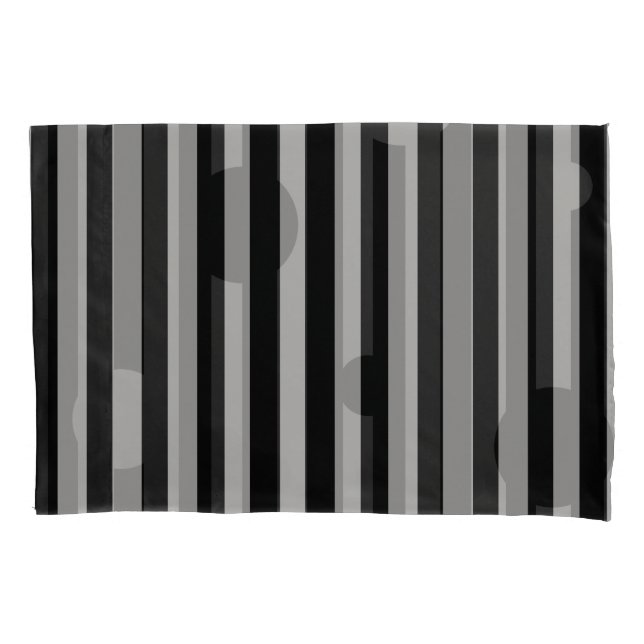 Funda De Cojín Plata sólida reversible (Anverso)