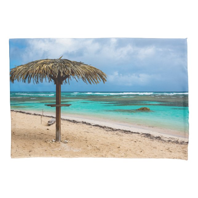 Funda De Cojín Playa de Anse des Rochers (Anverso)