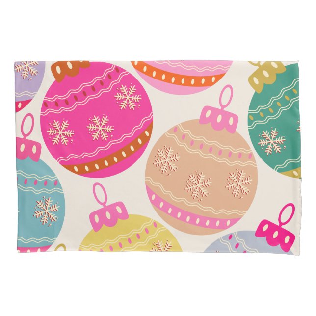 Funda De Cojín Playas de Navidad de época (Anverso)