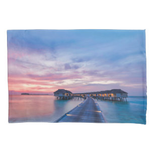 Funda De Cojín Playas tropicales Bungalows Maldivas