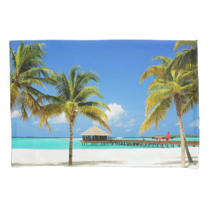 Funda De Cojín Playas tropicales Isla y Laguna, Maldivas