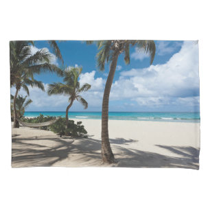 Funda De Cojín Playas tropicales   Playa de Anguila, palmera