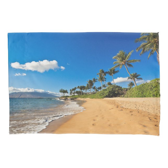 Funda De Cojín Playas tropicales | Wailea, Maui, Hawaii (Anverso)