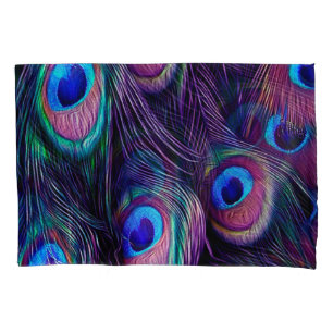 Funda De Cojín Pluma del pavo real