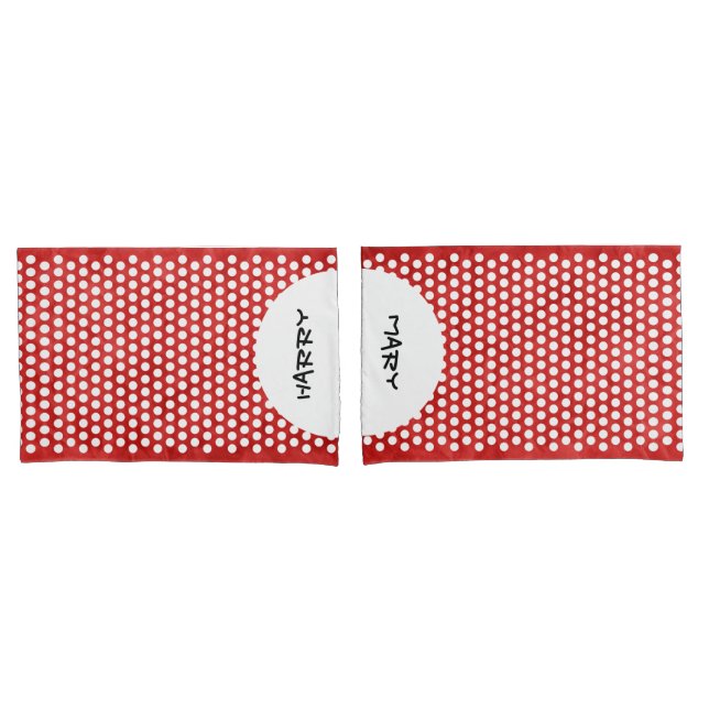 Funda De Cojín Polka puntos blancos + tu trasero. E Ideas (Anverso - Set)