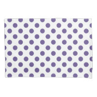 Polka ultravioleta sobre blanco