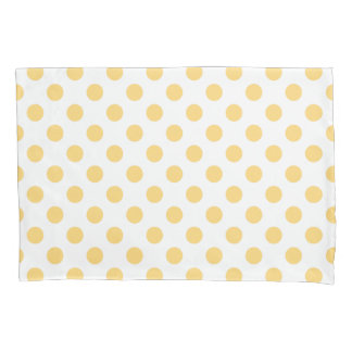 Funda De Cojín Polkadots amarillos