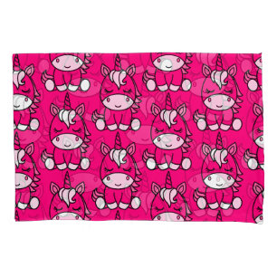 Funda De Cojín Pony de Unicornio rosa