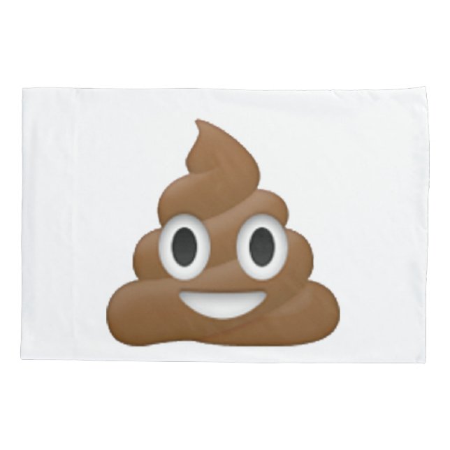 Funda De Cojín Poop - Emoji (Reverso)