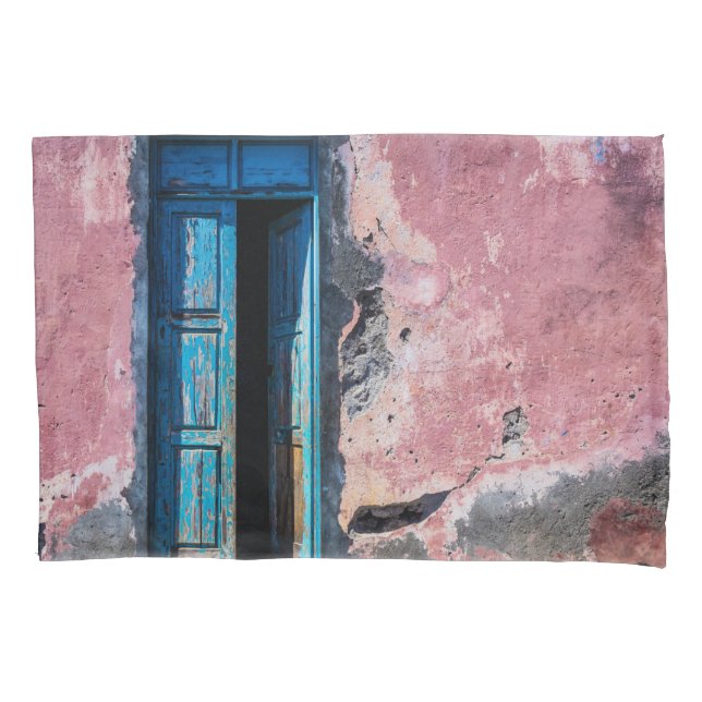 Funda De Cojín Por favor, entra (Anverso)