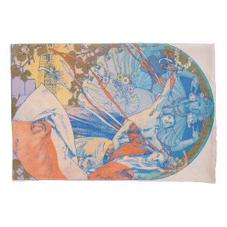 Funda De Cojín Poster de Alphonse Mucha en el Festival Sokol (192