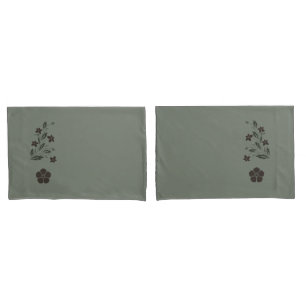 Funda De Cojín Pretty Soft Green Floral Pillowcase Set