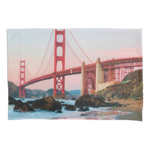 Funda De Cojín Puente de la puerta de oro tira almohada