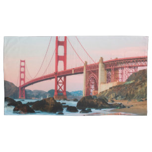 Funda De Cojín Puente de la puerta de oro tira almohada