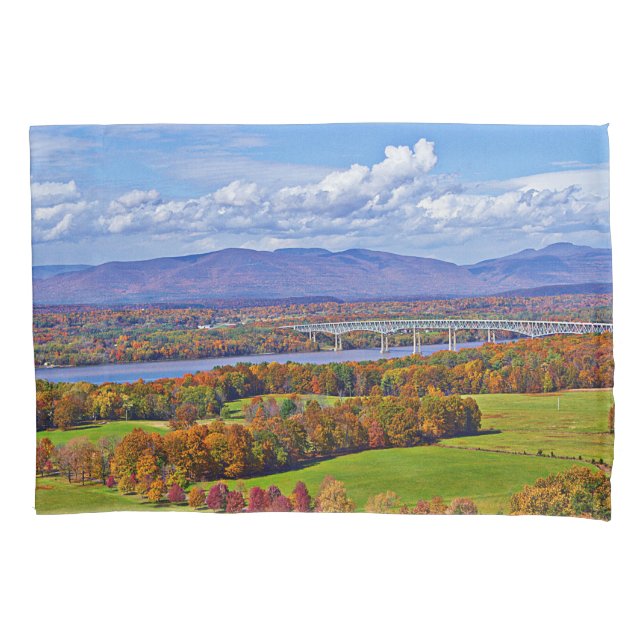 Funda De Cojín Puente Rhinecliff en otoño (Anverso)