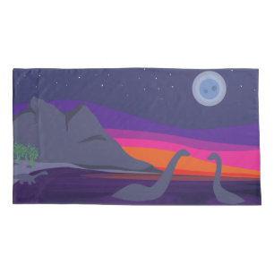 Funda De Cojín Puesta del sol jurásica