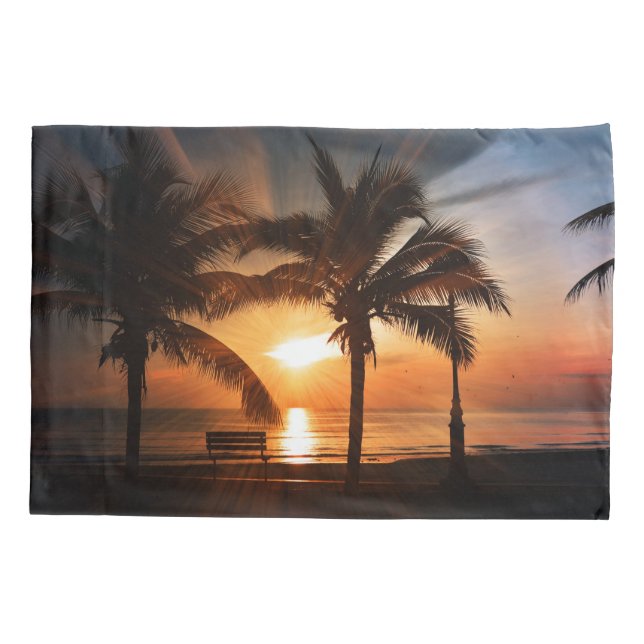 Funda De Cojín Puesta del sol Sun de la salida del sol (Reverso)