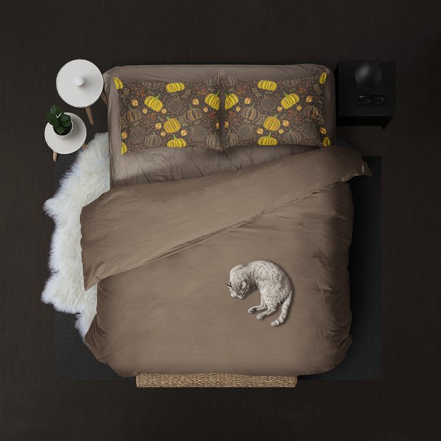 Funda De Cojín Pumpkins Autumn Fall Harvest Pattern (Subido por el creador)