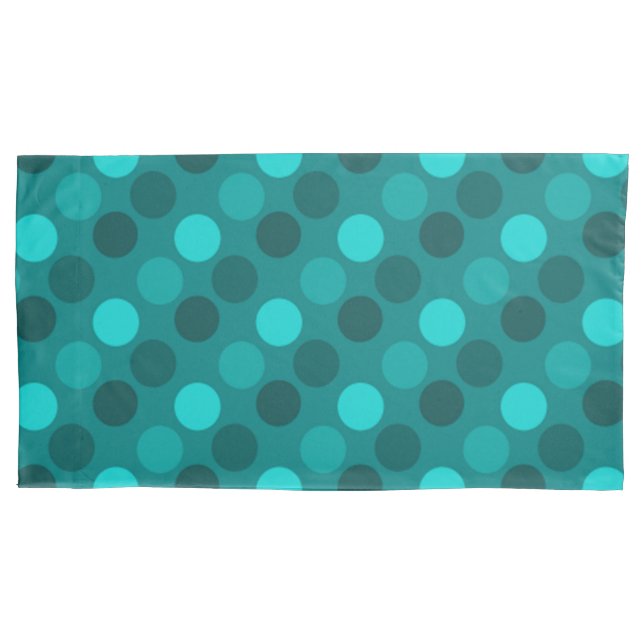 Funda De Cojín Punto Polka Turquoise (Anverso)
