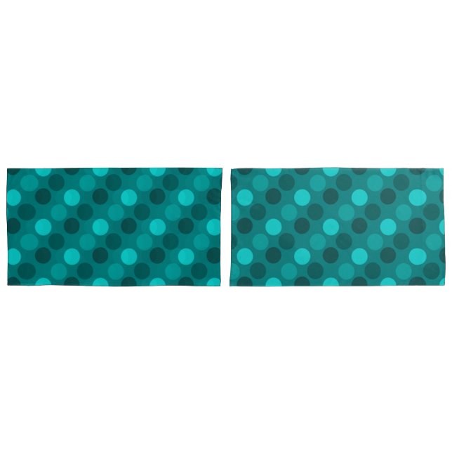 Funda De Cojín Punto Polka Turquoise (Anverso - Set)