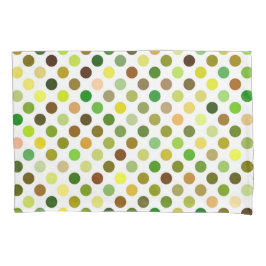 Funda De Cojín Puntos amarillo y verde