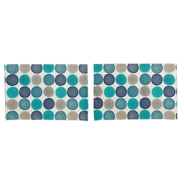 Funda De Cojín Puntos de Círculo Escandinavo Patrón Mandala 1 (Anverso - Set)