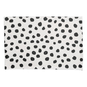Funda De Cojín Puntos De Impresión De Animales Dalmatianos Blanco