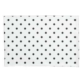 Funda De Cojín Puntos del Polka Negro