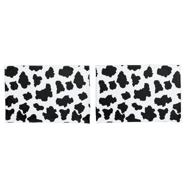 Funda De Cojín Puntos manchados del animal de Holstein del (Anverso - Set)