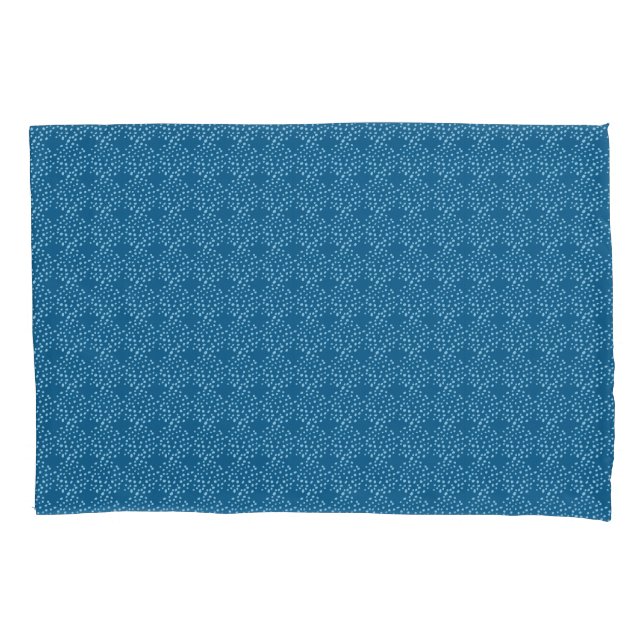 Funda De Cojín Puntos y Círculos Azules Diversión Dulce  (Anverso)