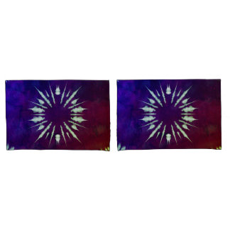 Funda De Cojín Purple Tie Dye Pillowcase
