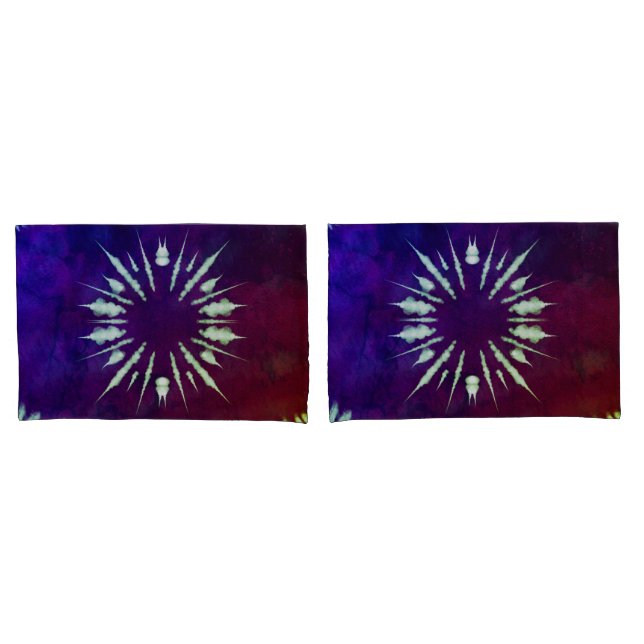 Funda De Cojín Purple Tie Dye Pillowcase (Anverso - Set)