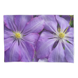 Funda De Cojín Púrpura clematis