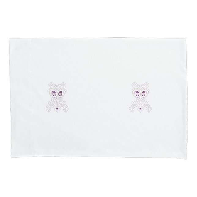 Funda De Cojín Púrpura de uva, uva, flor de miel (Anverso)